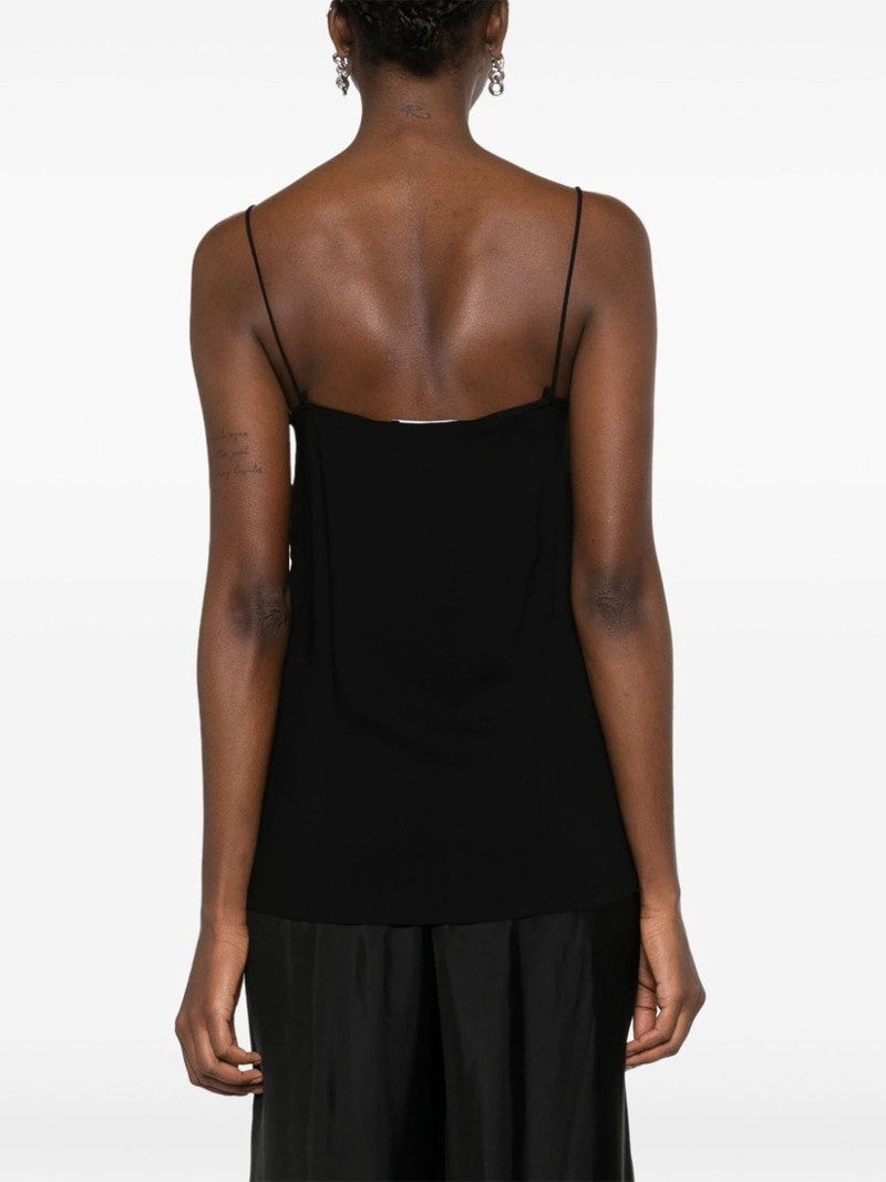 beaded-trim crepe tank top 4