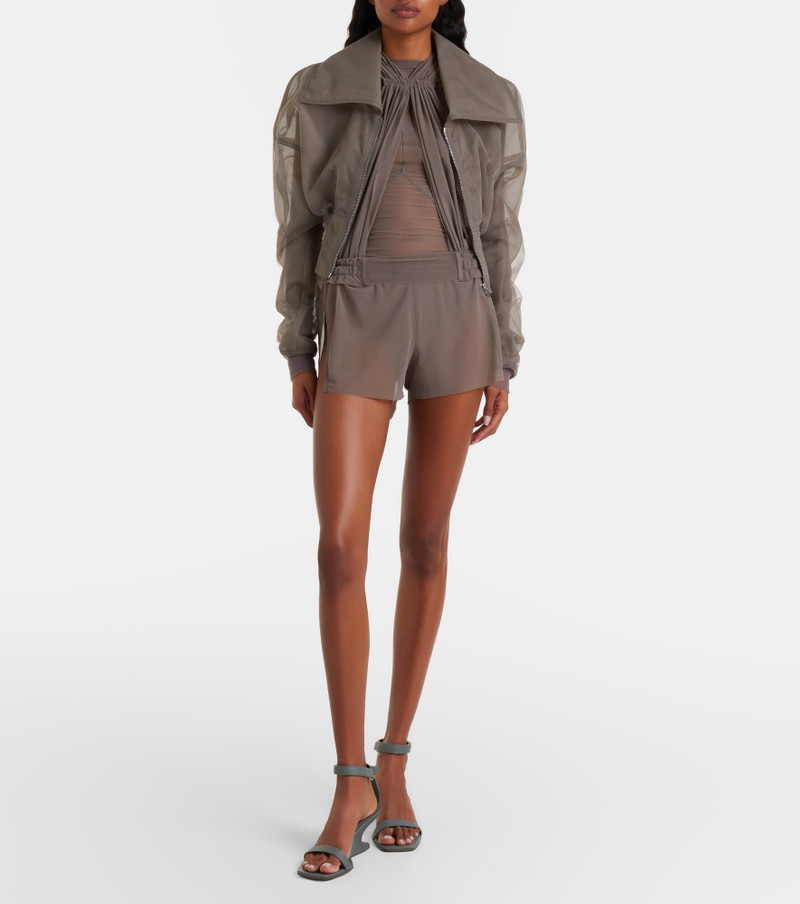 Dracucollar tulle and organza bomber jacket 6