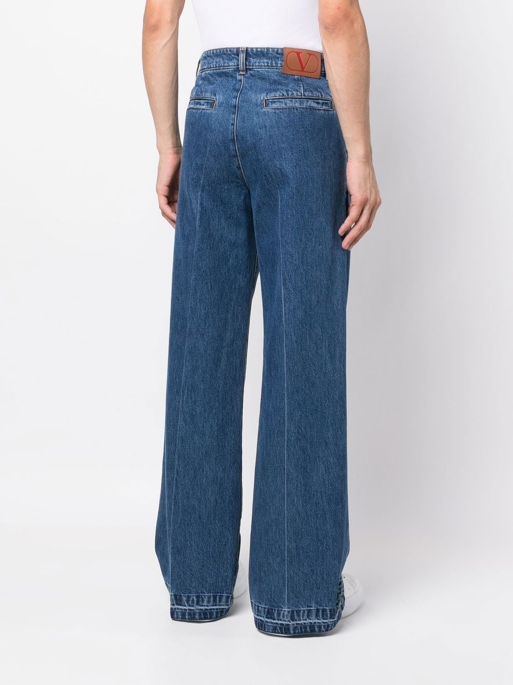 mid-rise wide-leg jeans - 4