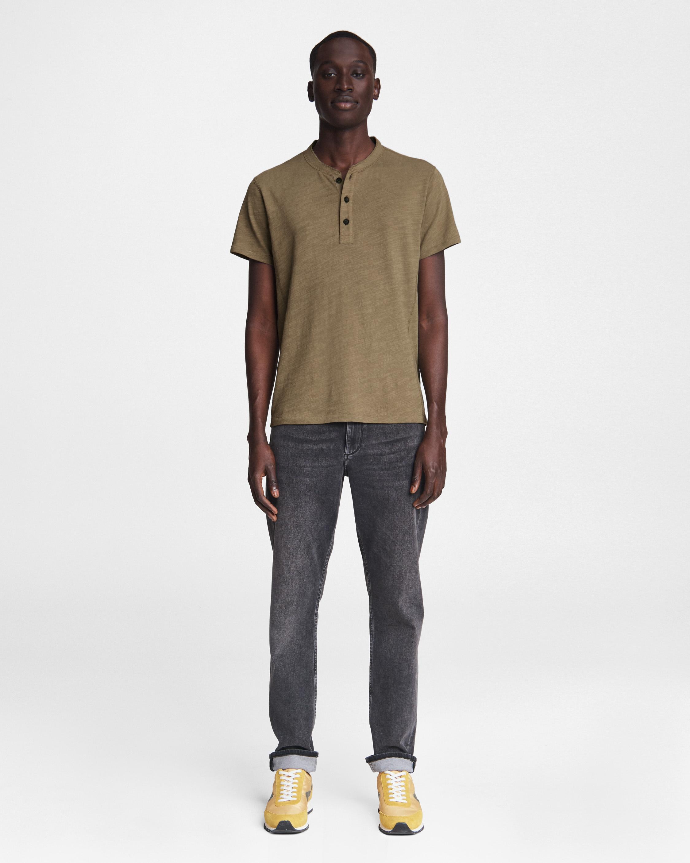 Classic Short Sleeve Henley
Cotton T-Shirt - 2