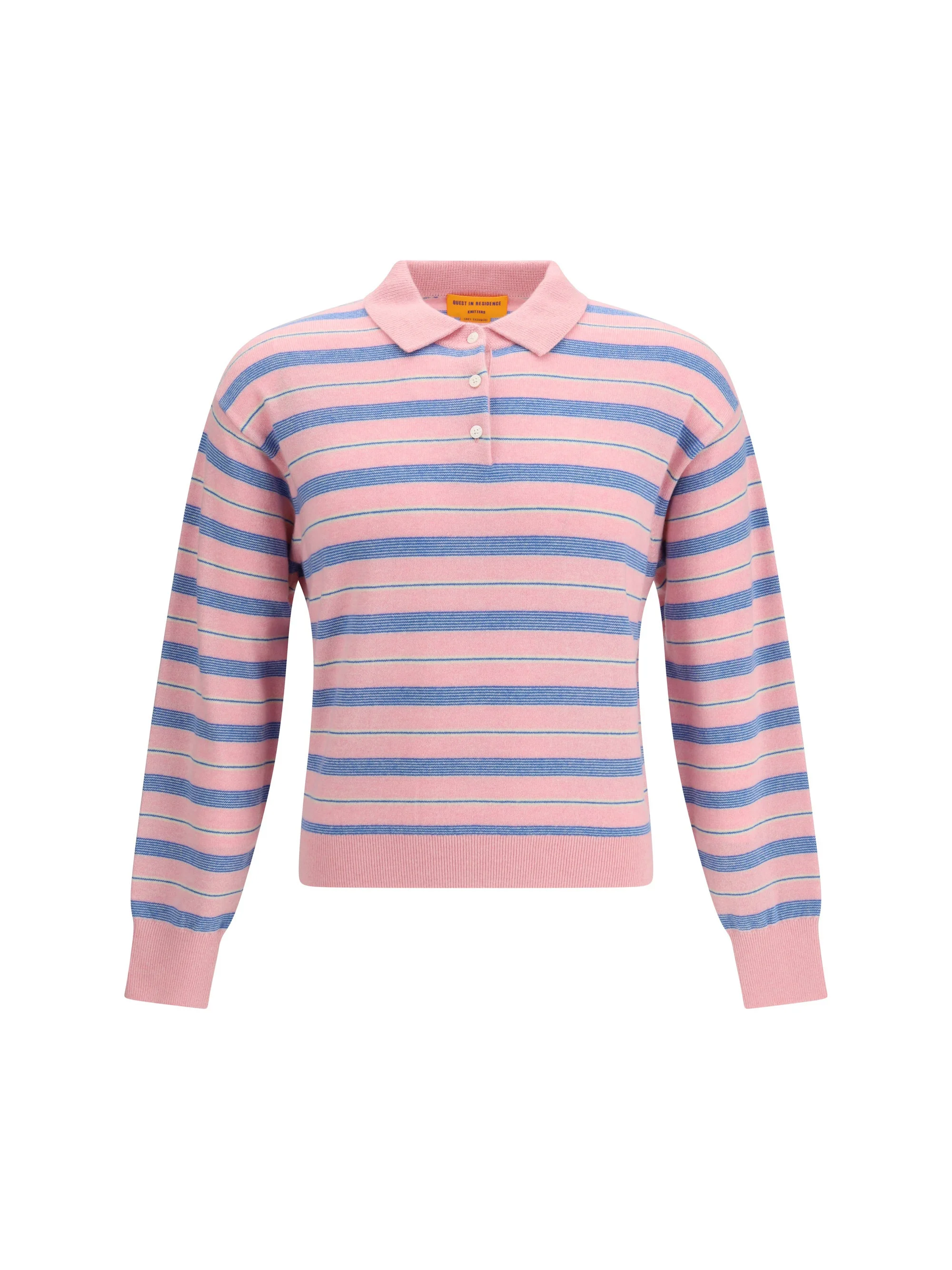 Guest In Residence Women Collegiate Stripe Polo - 1