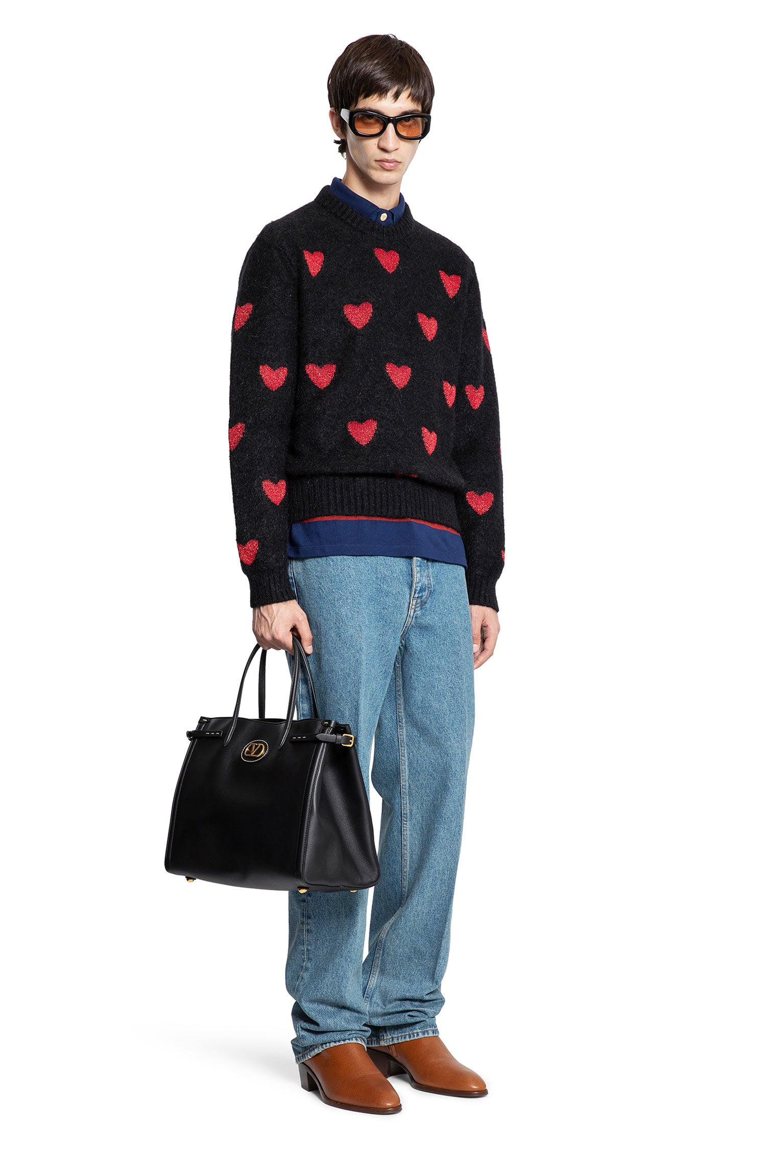 Heart-Jacquard-Mohair-And-Lurex-Jumper - 4