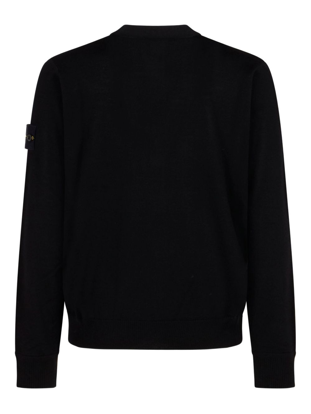 logo-patch buttoned cardigan - 2