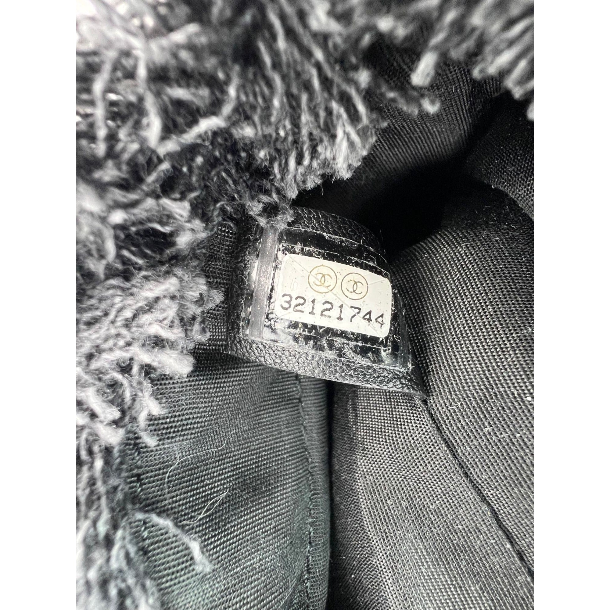 Chanel Denim Quilted Mood Mini Bucket With Chain Black - 6