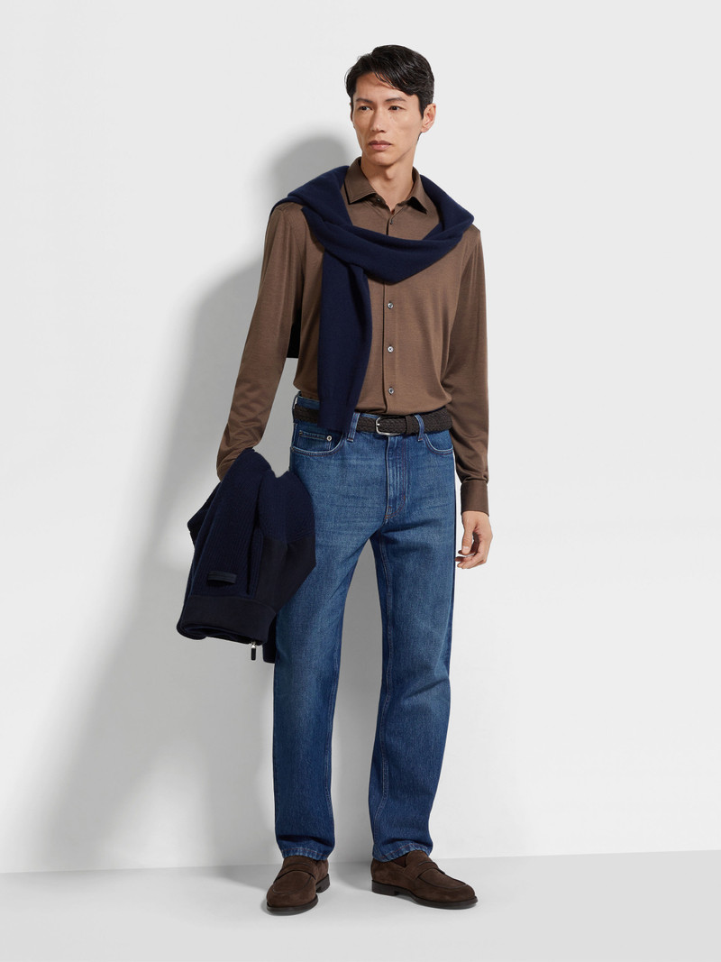 ZEGNA CASHMERE AND SILK SHIRT outlook