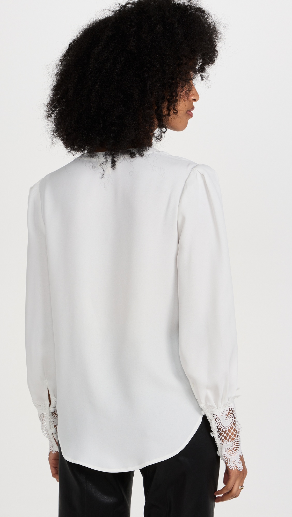 Ava Lace Cuff Blouse - 2