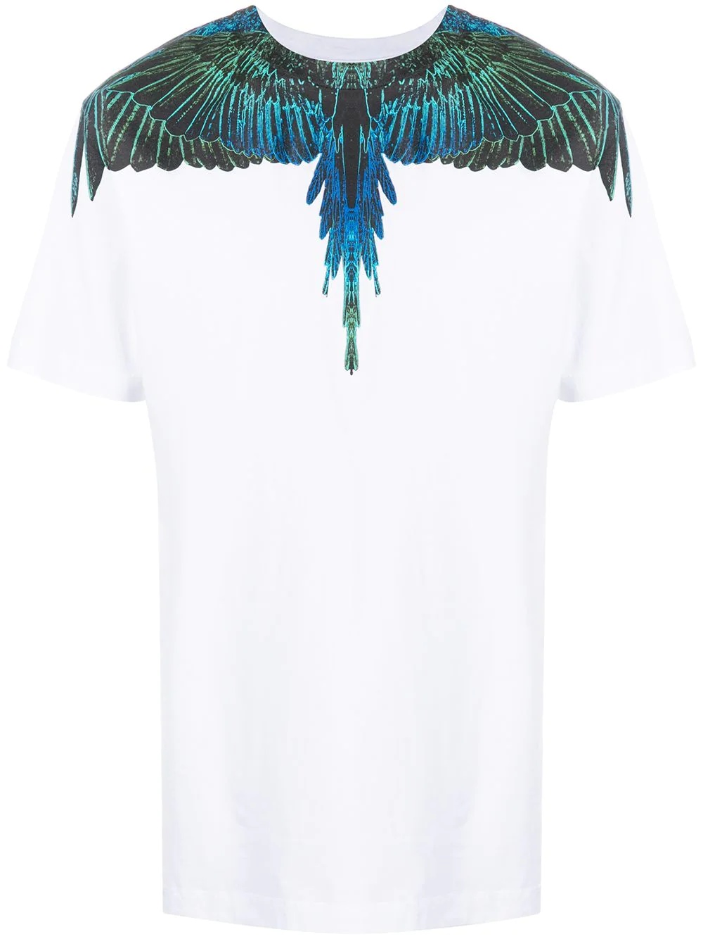 Wings-print crew neck T-shirt - 1