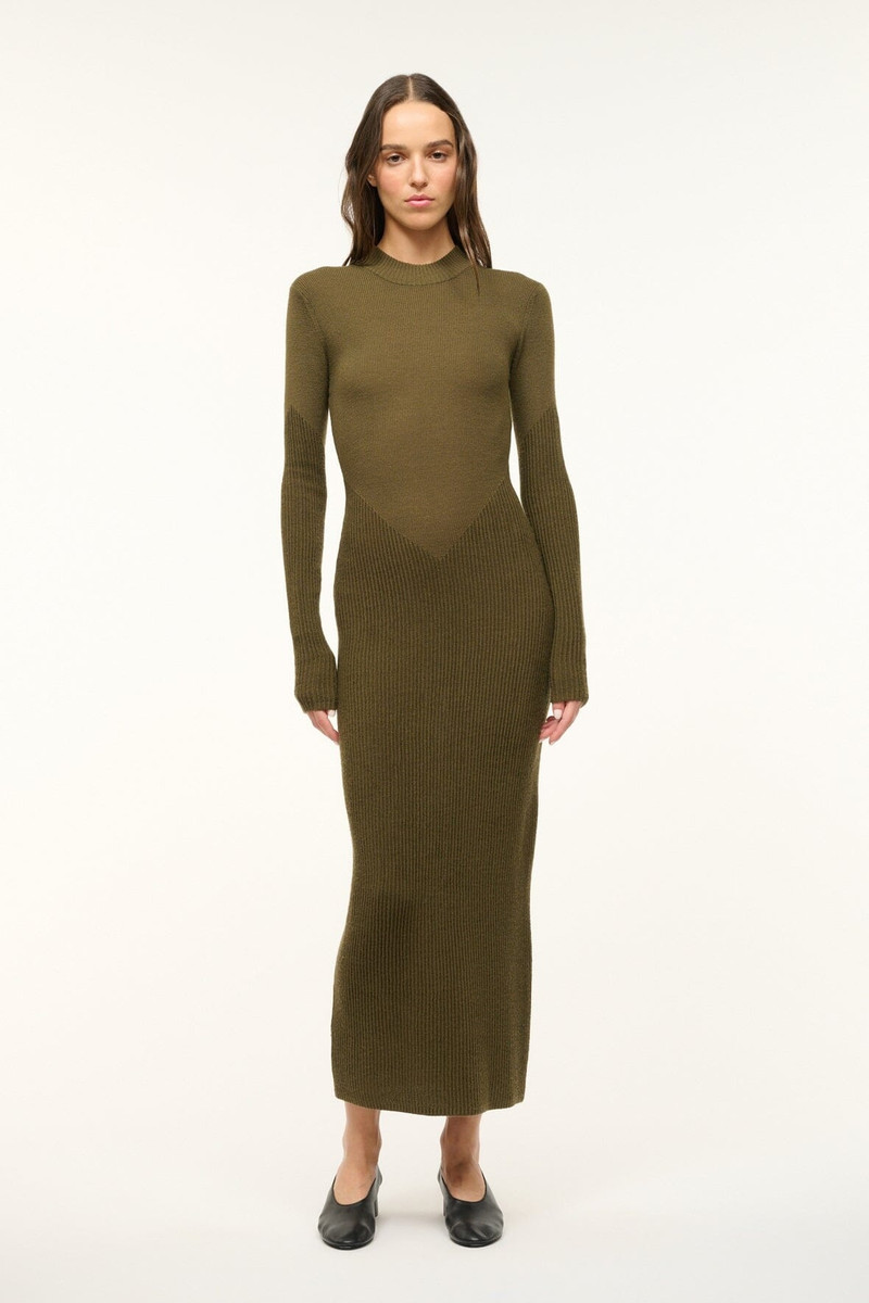 STAUD STAUD RAMONA DRESS SERGEANT GREEN - R24F2208WN-SGGR | REVERSIBLE