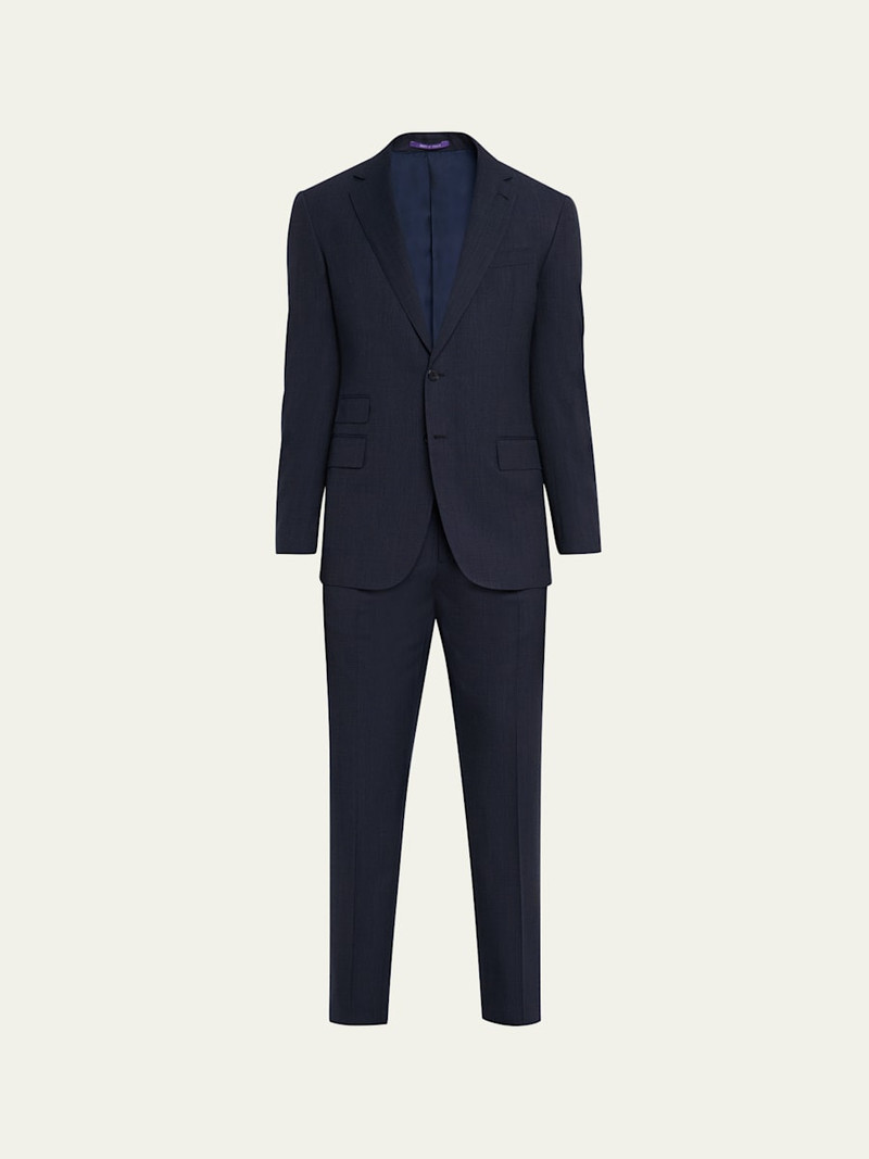 Men's Kent Wool and Cashmere Pin-Dot Suit 1