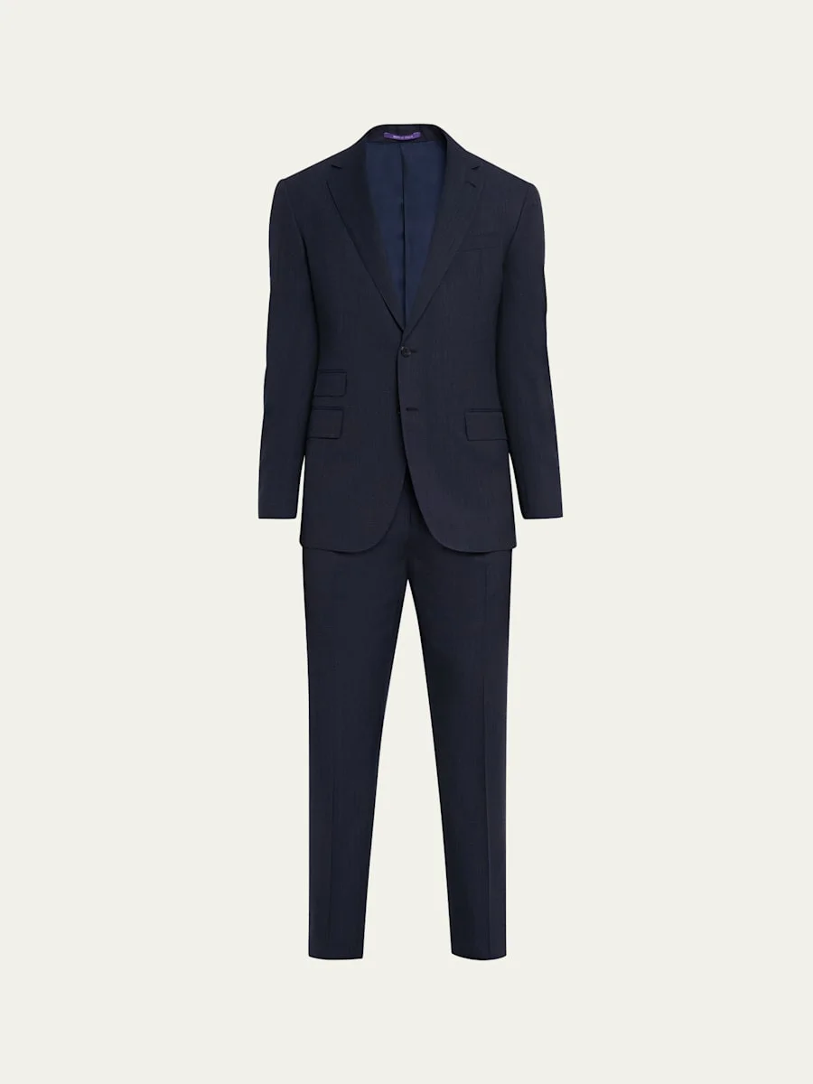 Men's Kent Wool and Cashmere Pin-Dot Suit - 1