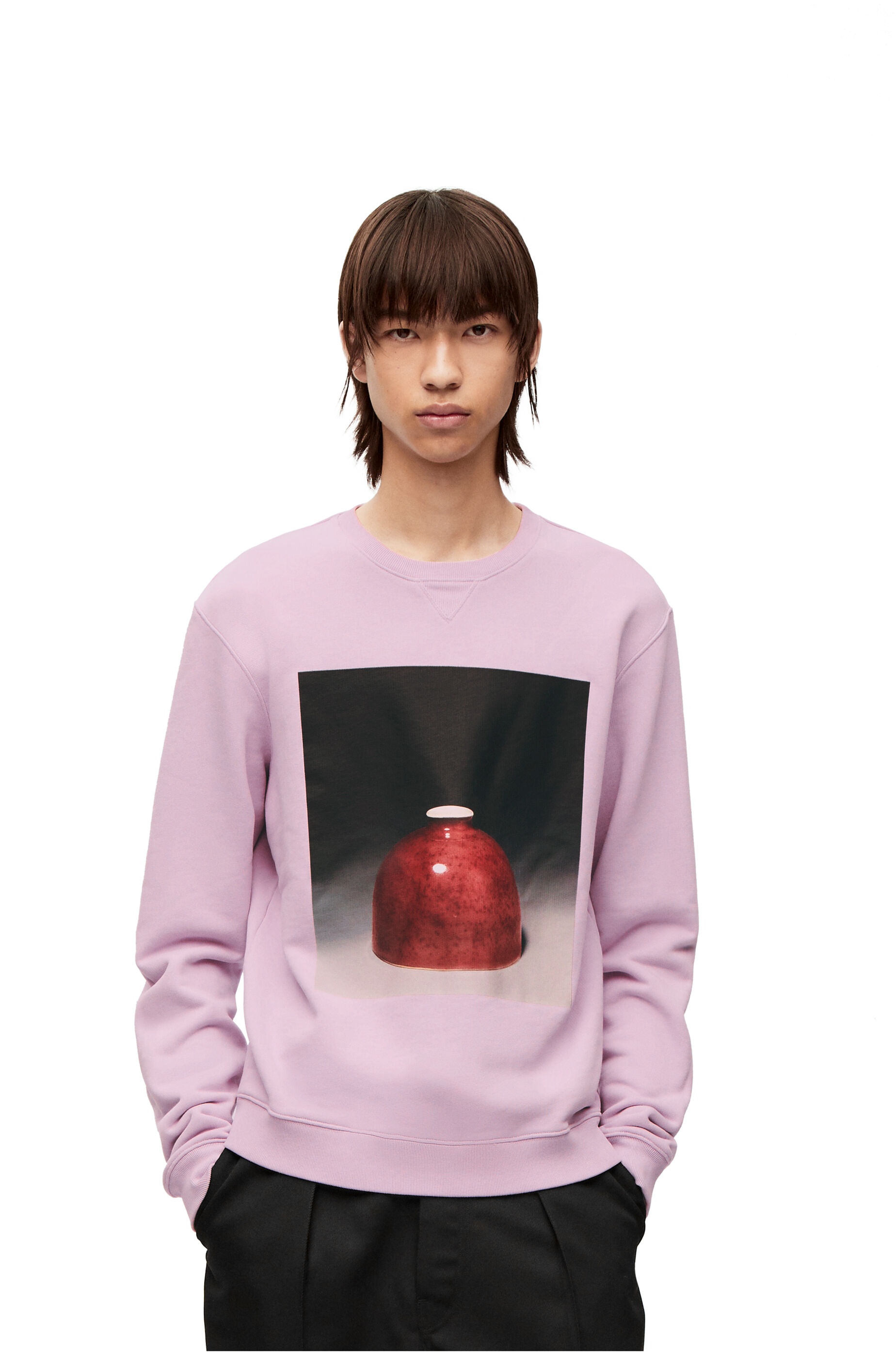 Ceramic print sweatshirt in cotton - 3