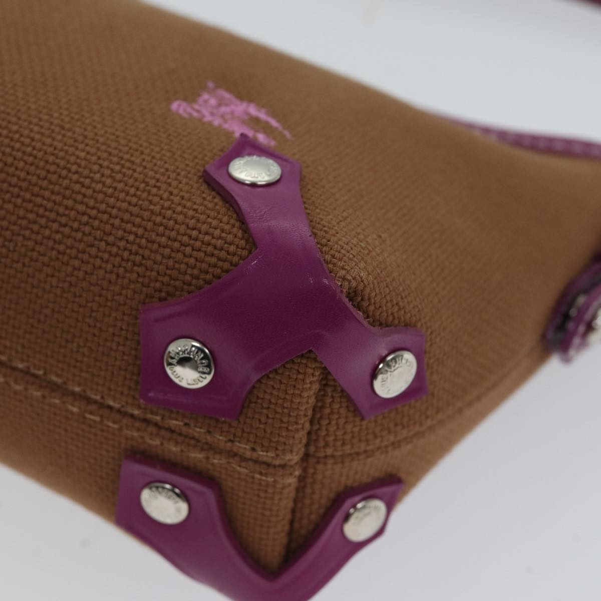 Burberry Blue Label Shoulder Bag Canvas Brown - 9
