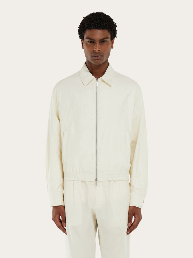 FERRAGAMO Linen blouson outlook