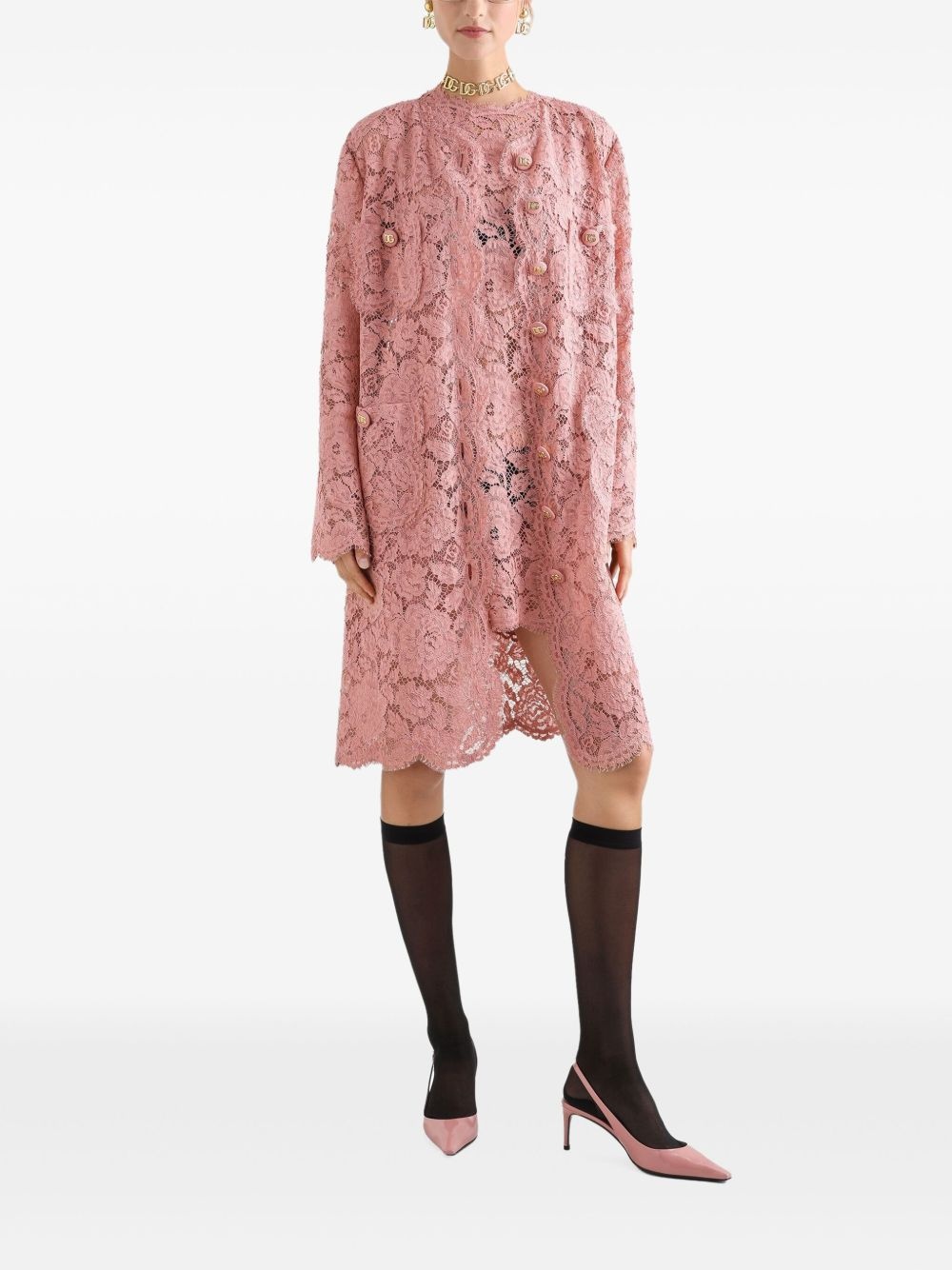 laced mini dress - 2