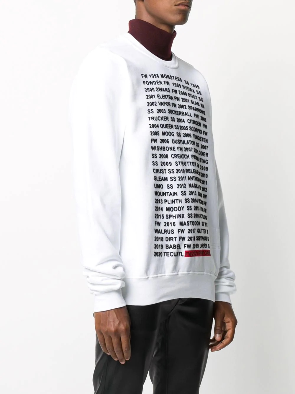 graphic lettering sweatshirt - 3