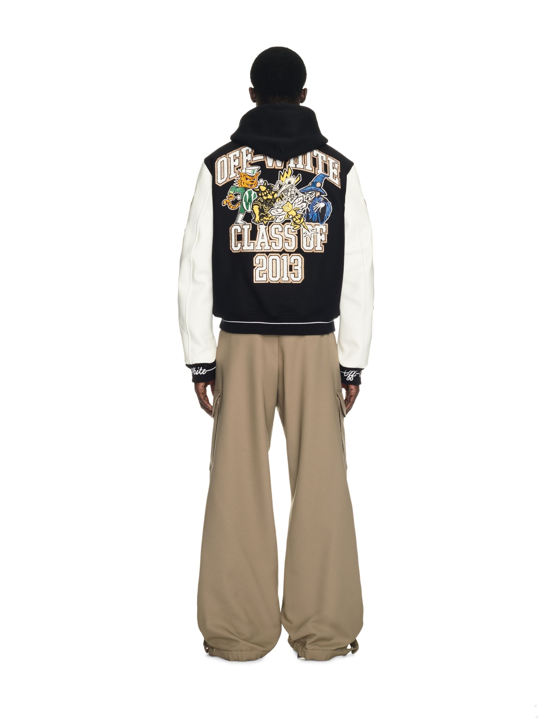 Off-white™️logic Varsity Jacket - 4