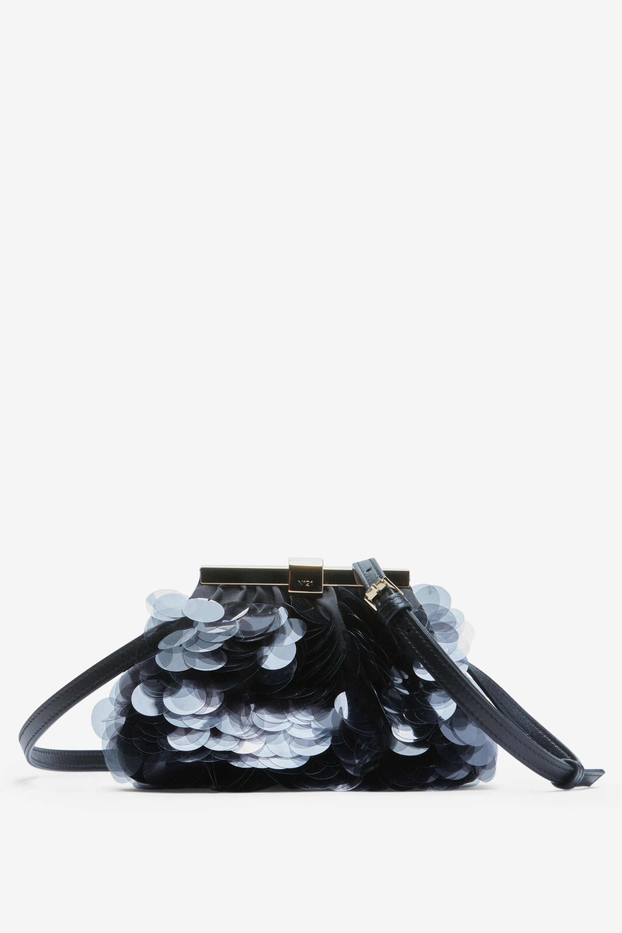 MINI PUFFY JEANNE SEQUIN SHOULDER BAG - 1