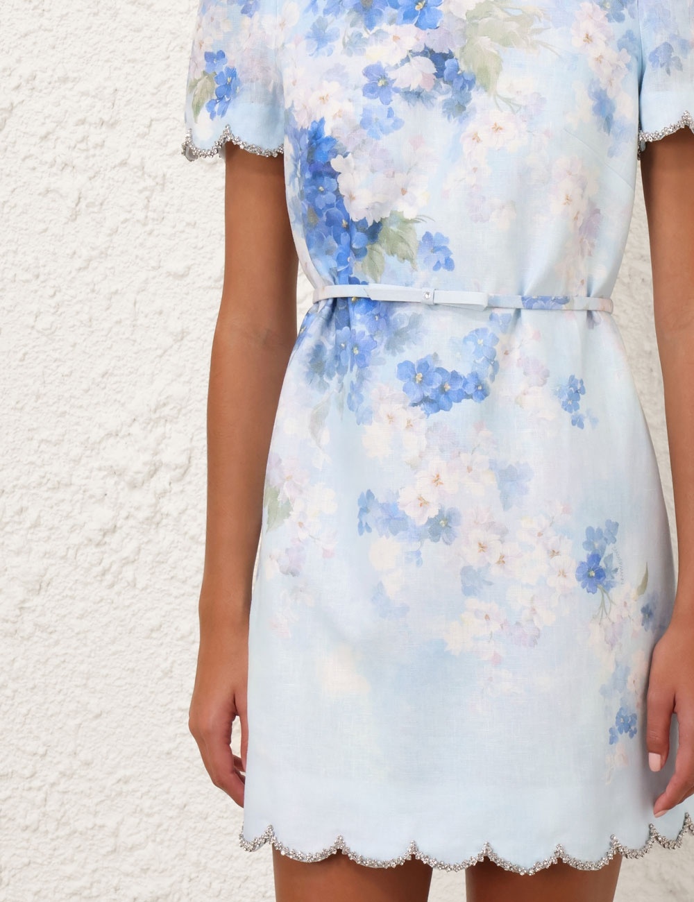 【Zimmermann】CRUSH SCALLOPED SHIFT DRESS スカロップ ミニ Zimmermann Crush Floral Scalloped Shift Dress | Saks Fifth