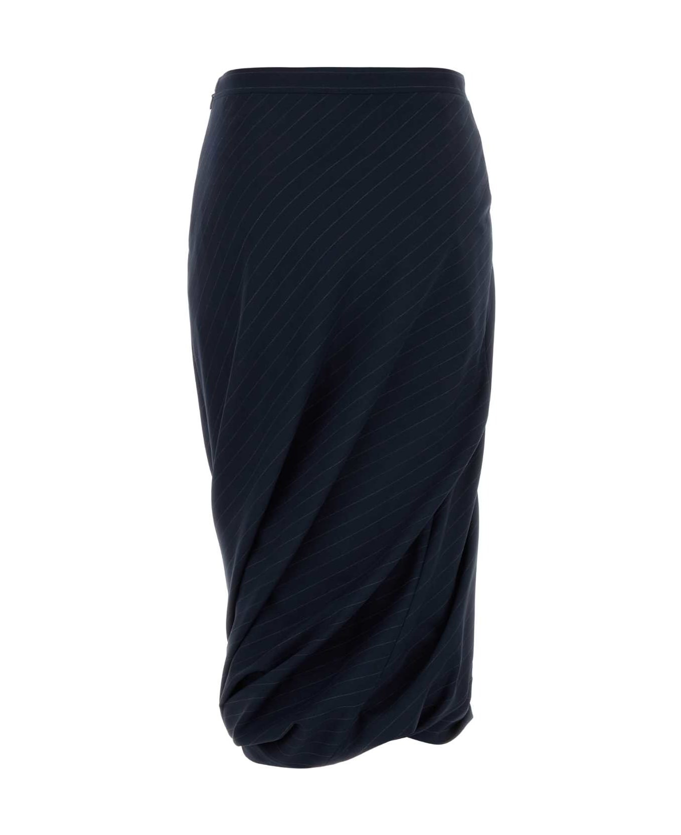 Embroidered Wool Skirt - 2