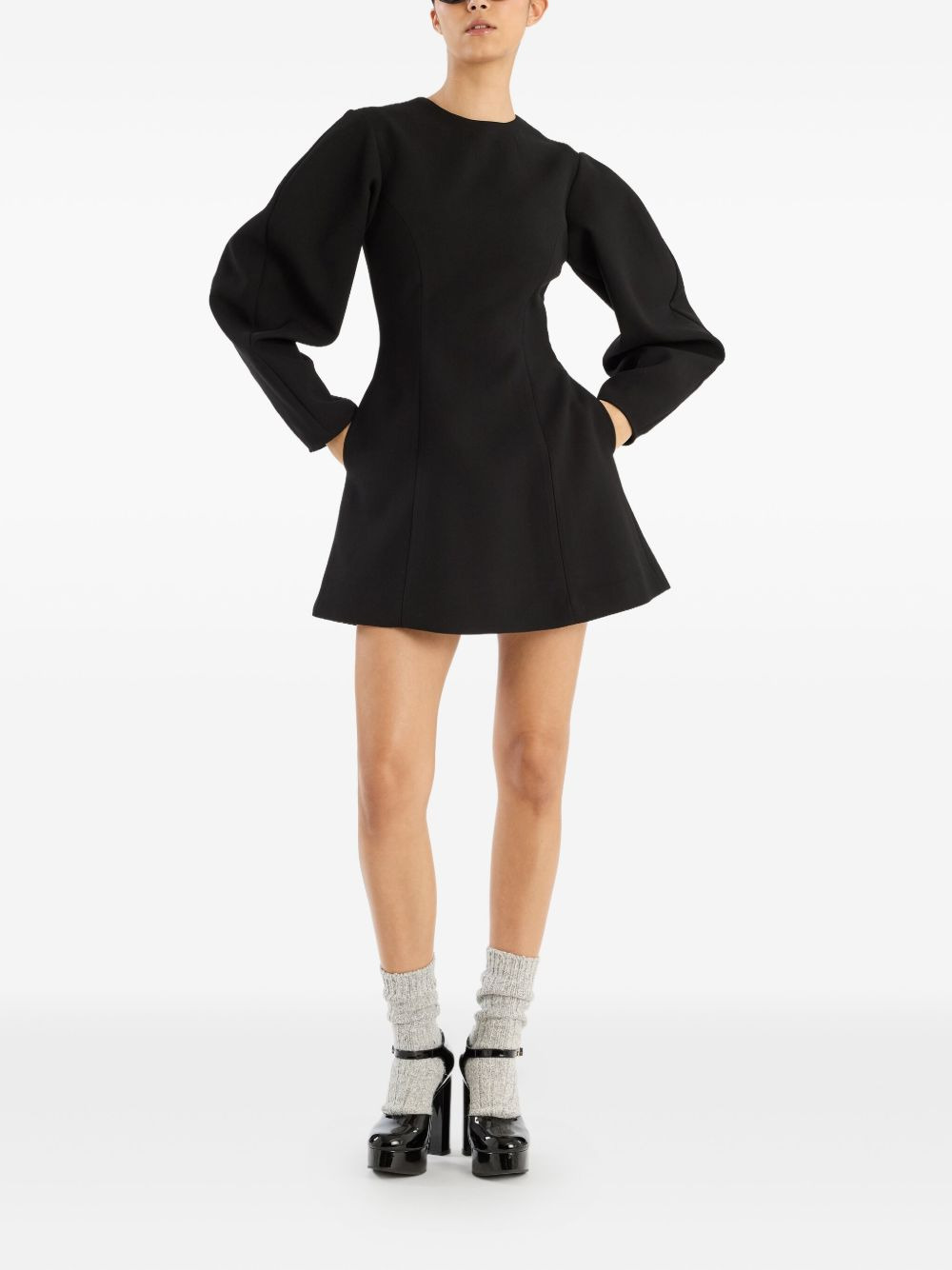 flared mini dress - 2