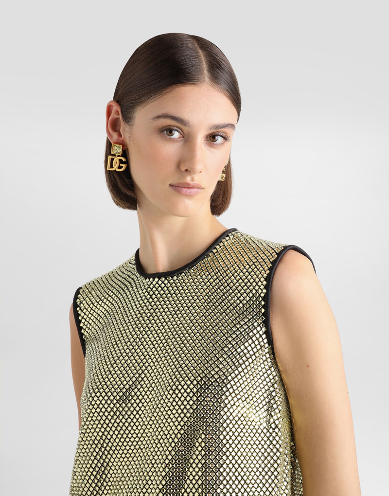 Dolce & Gabbana Earrings with DG logo and rhinestones outlook