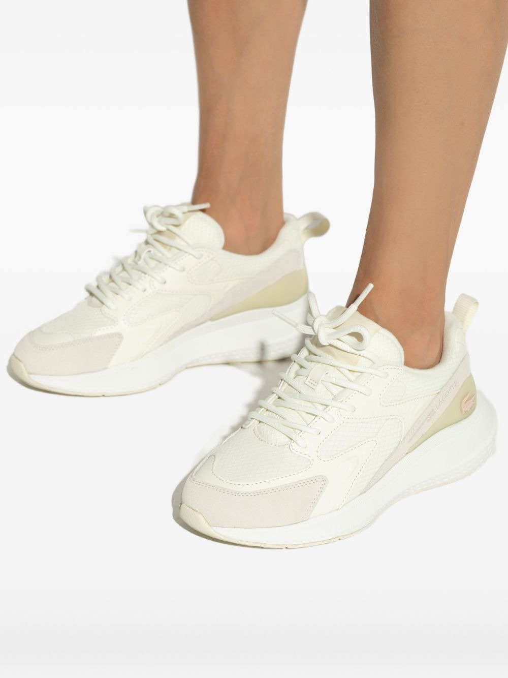 lace-up suede sneakers - 5