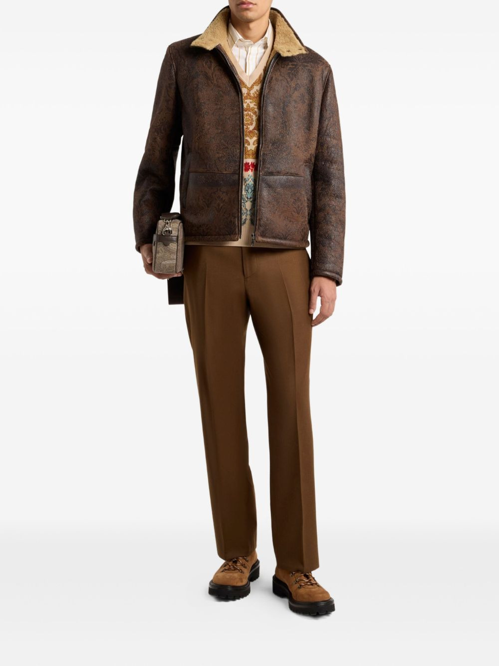 jacquard-pattern waistcoat - 2