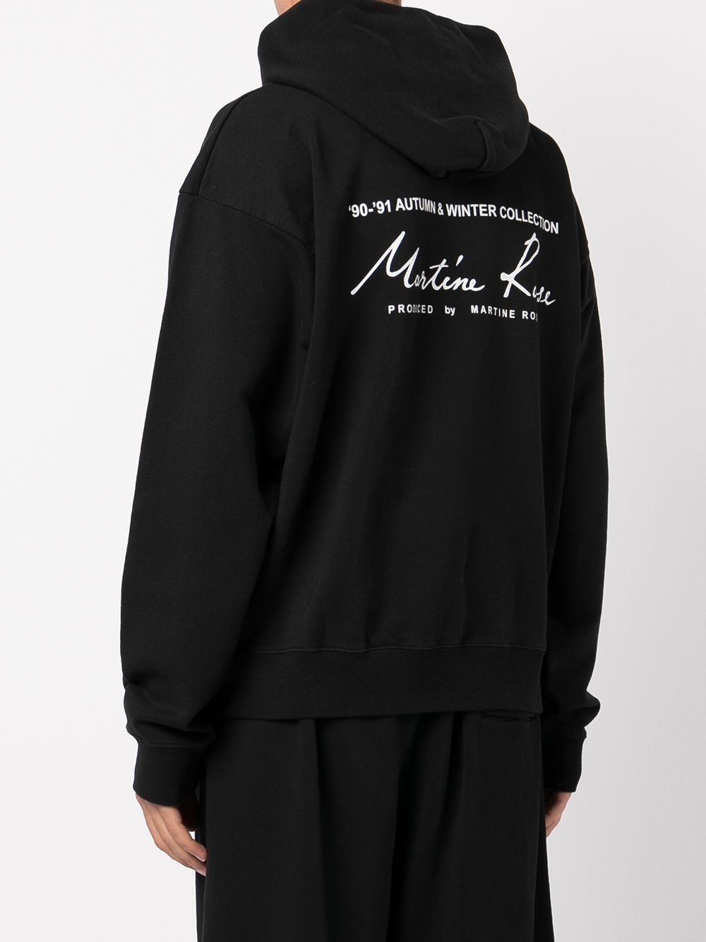 logo-print oversized hoodie - 4