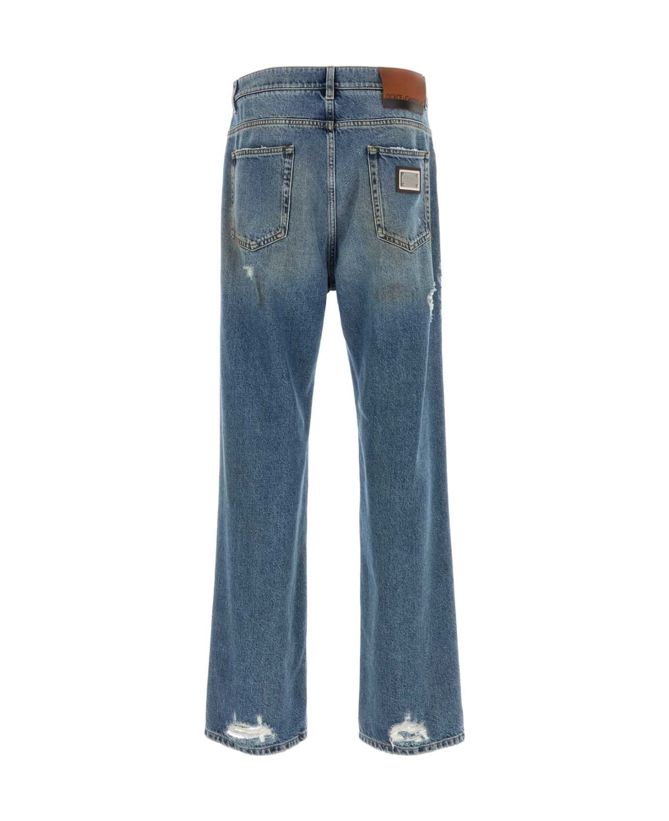 Denim Wide-leg Jeans - 2