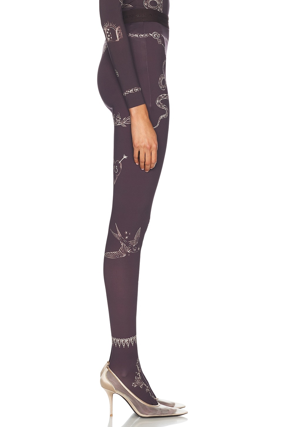 Tattoo Printed Jersey Legging - 3