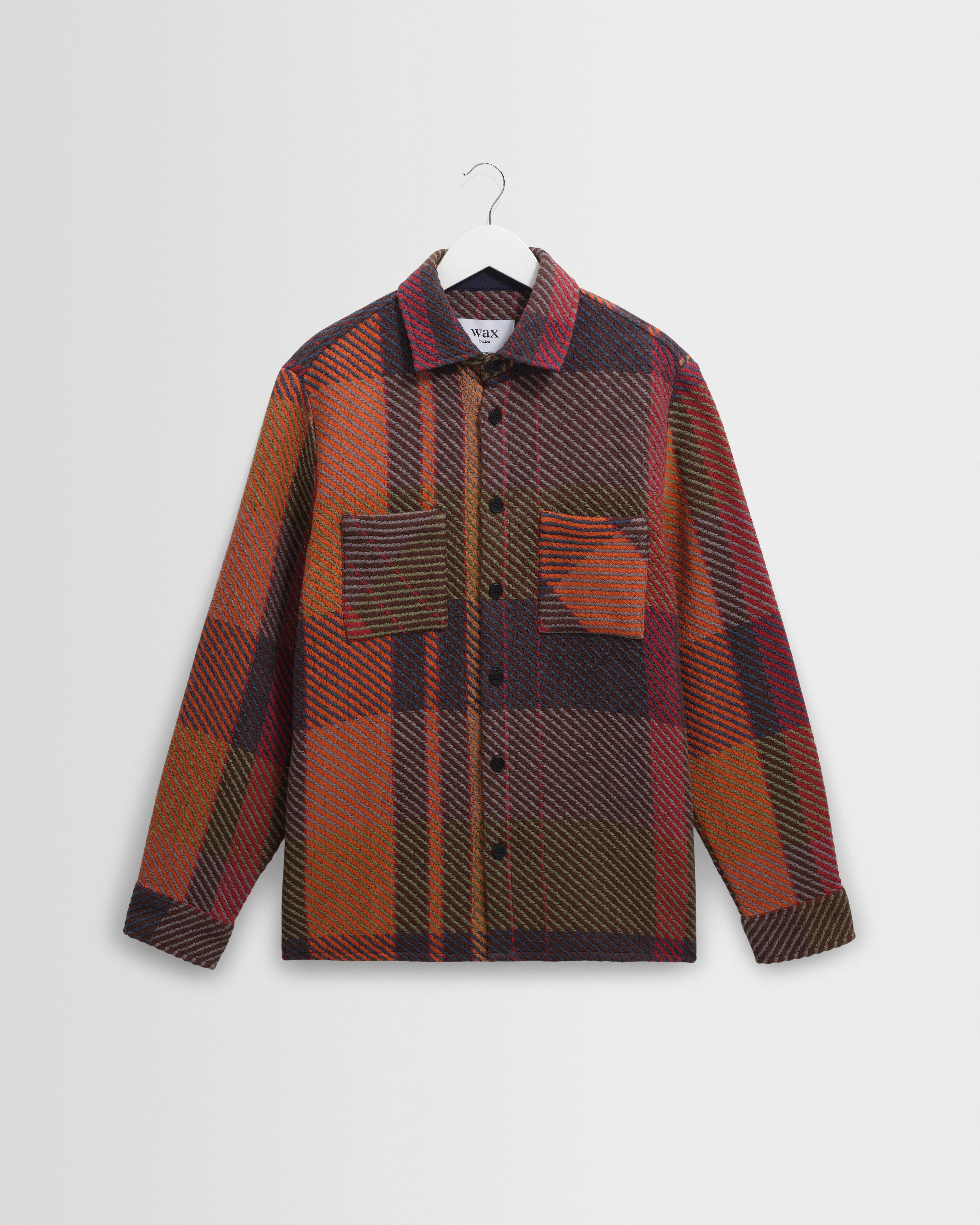 Whiting - Orange And Multicolour Tempo Check Overshirt - 1
