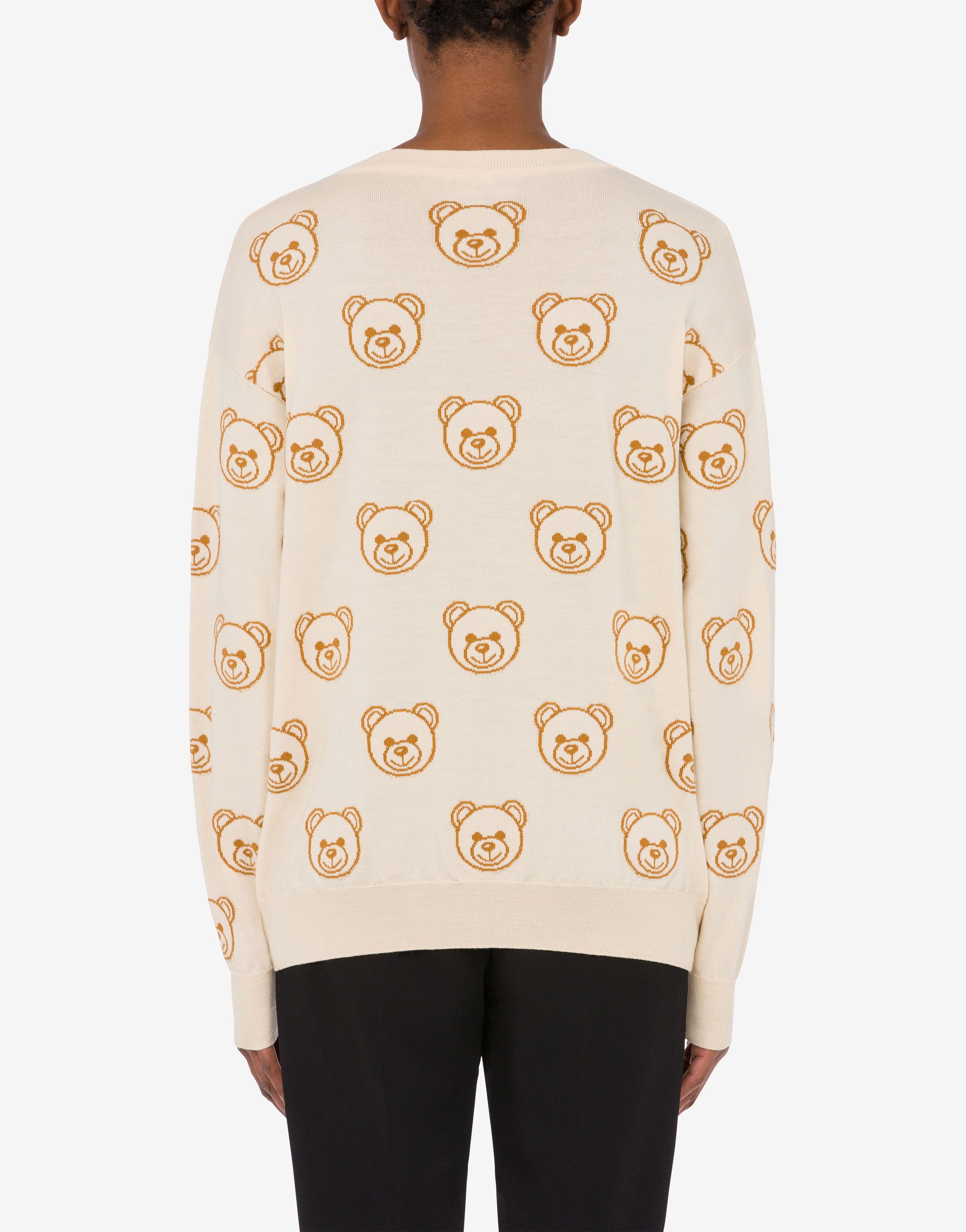 ALL-OVER TEDDY BEAR WOOL JUMPER - 3