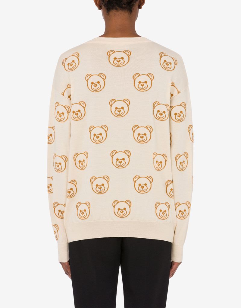 ALL-OVER TEDDY BEAR WOOL JUMPER 3
