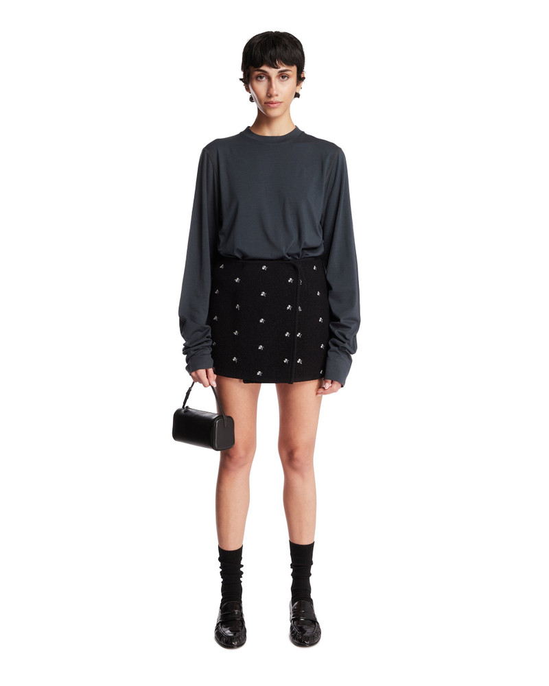 RIER Gray Roundneck Wool T-shirt outlook