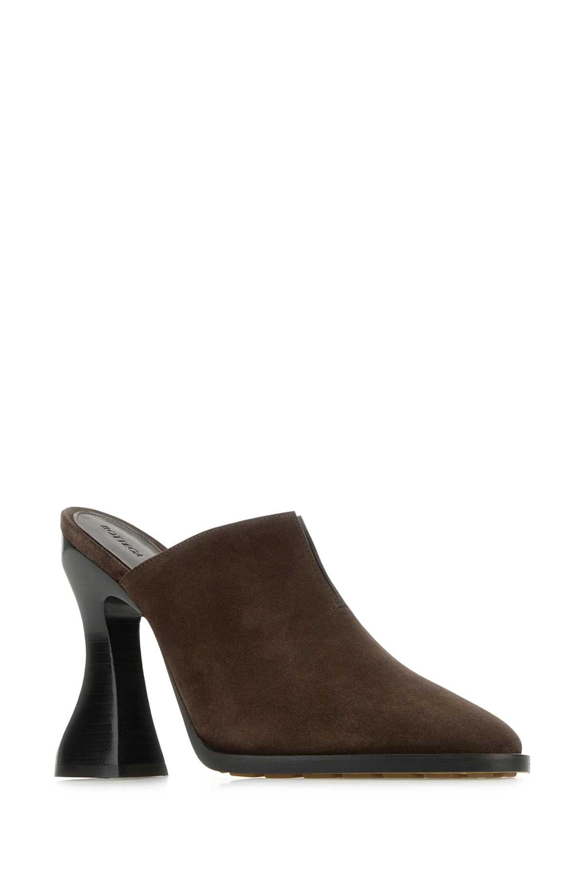 Bottega Veneta Women Brown Suede Cha-Cha Mules - 2