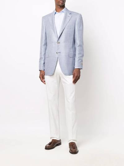 Brioni tailored-cut straight-leg trousers outlook