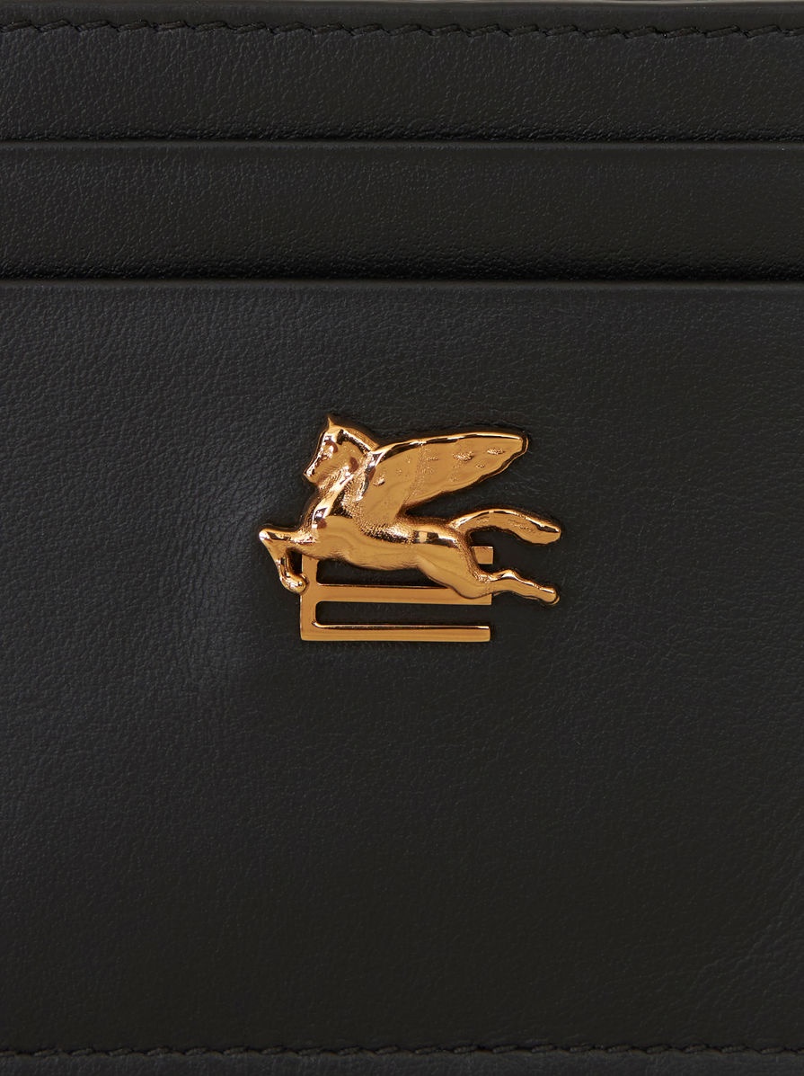 LEATHER CREDIT CARD HOLDER WITH PEGASO - 3
