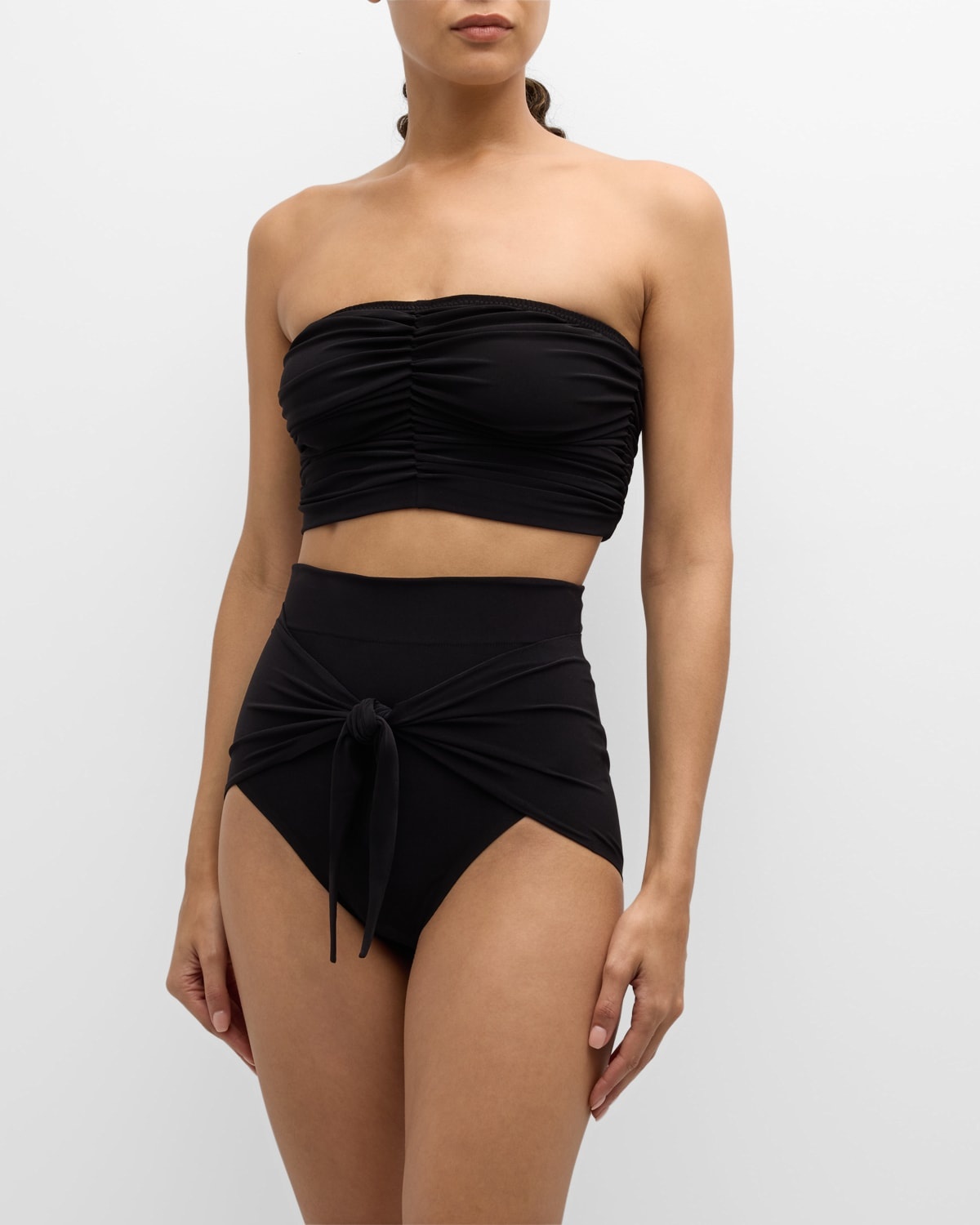 Cropped Slinky Bra Bikini Top - 3
