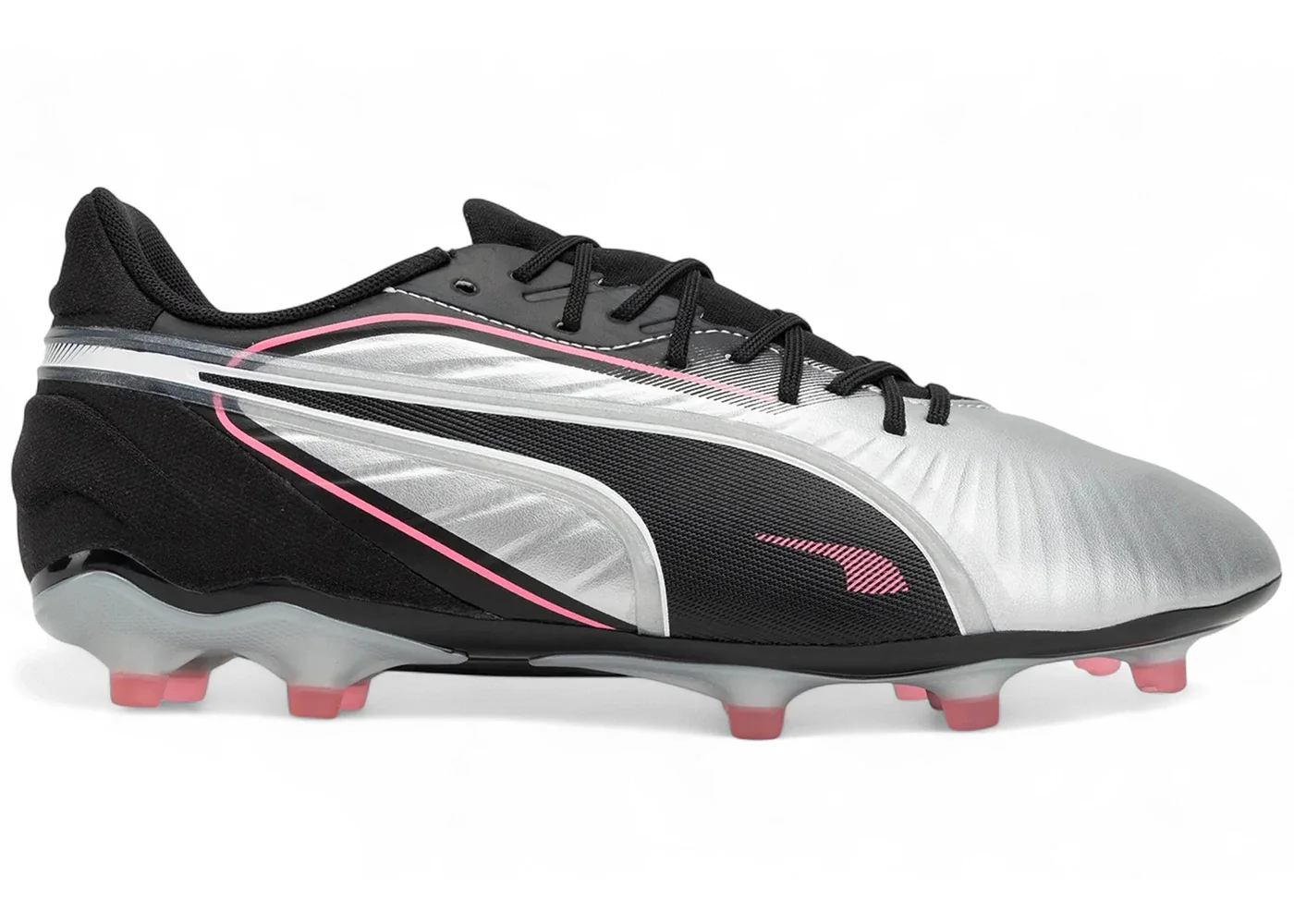 Puma King Match FG/AG Silver Black Sun Struck White - 1