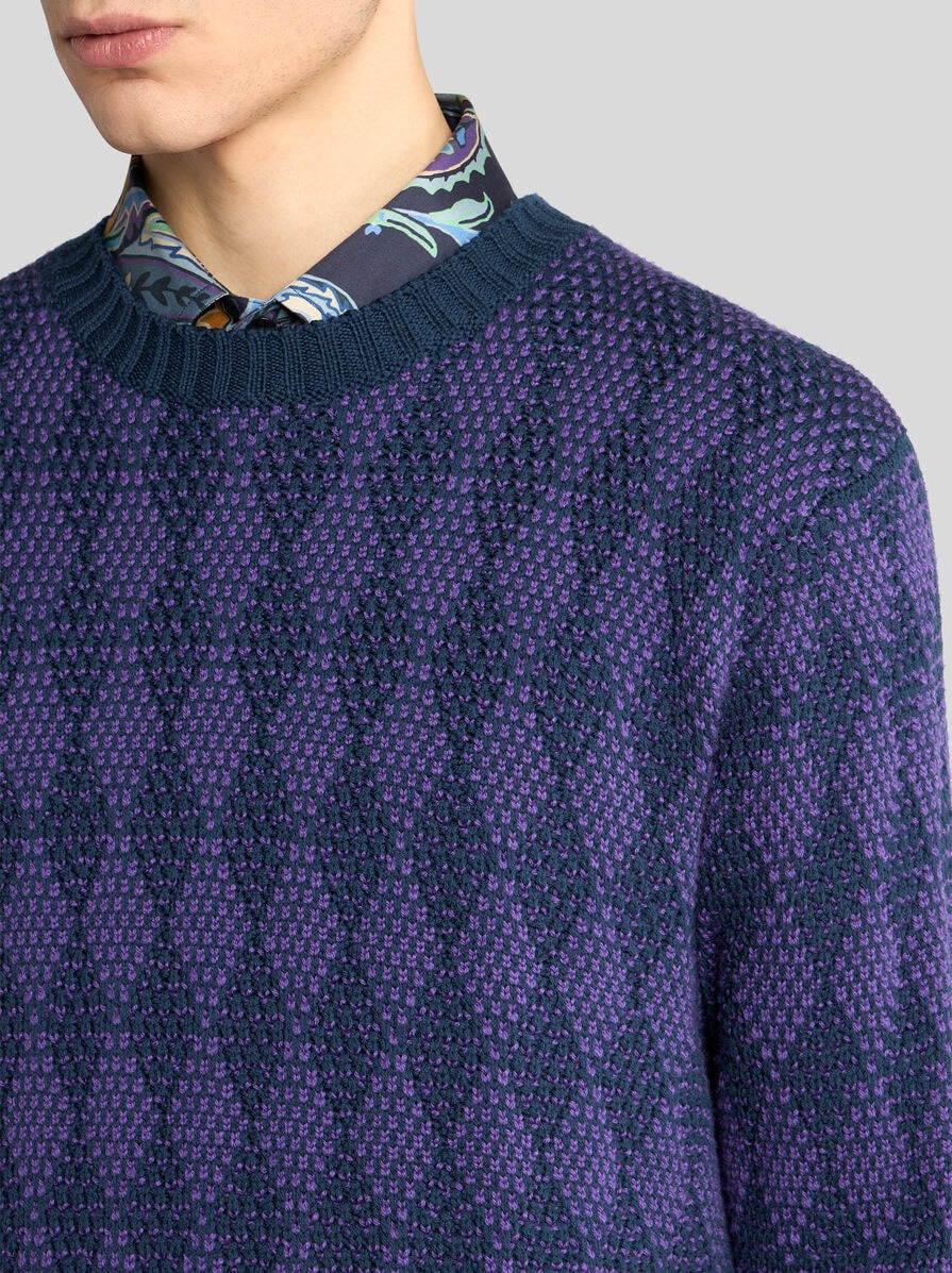 WOOL JACQUARD SWEATER - 3