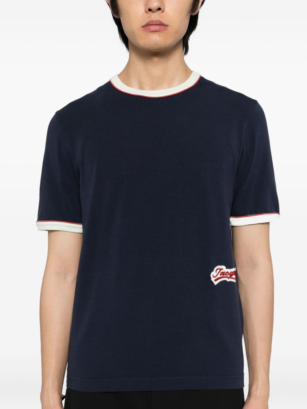logo-embroidered T-shirt - 4