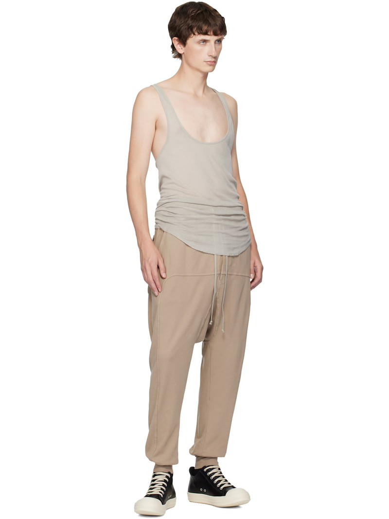 Rick Owens DRKSHDW Taupe Concordians Drawstring Sweatpants outlook