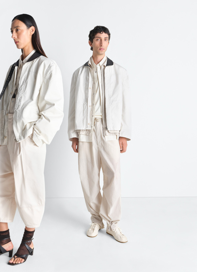 Lemaire LEATHER COLLAR BLOUSON IN COTTON TWILL outlook