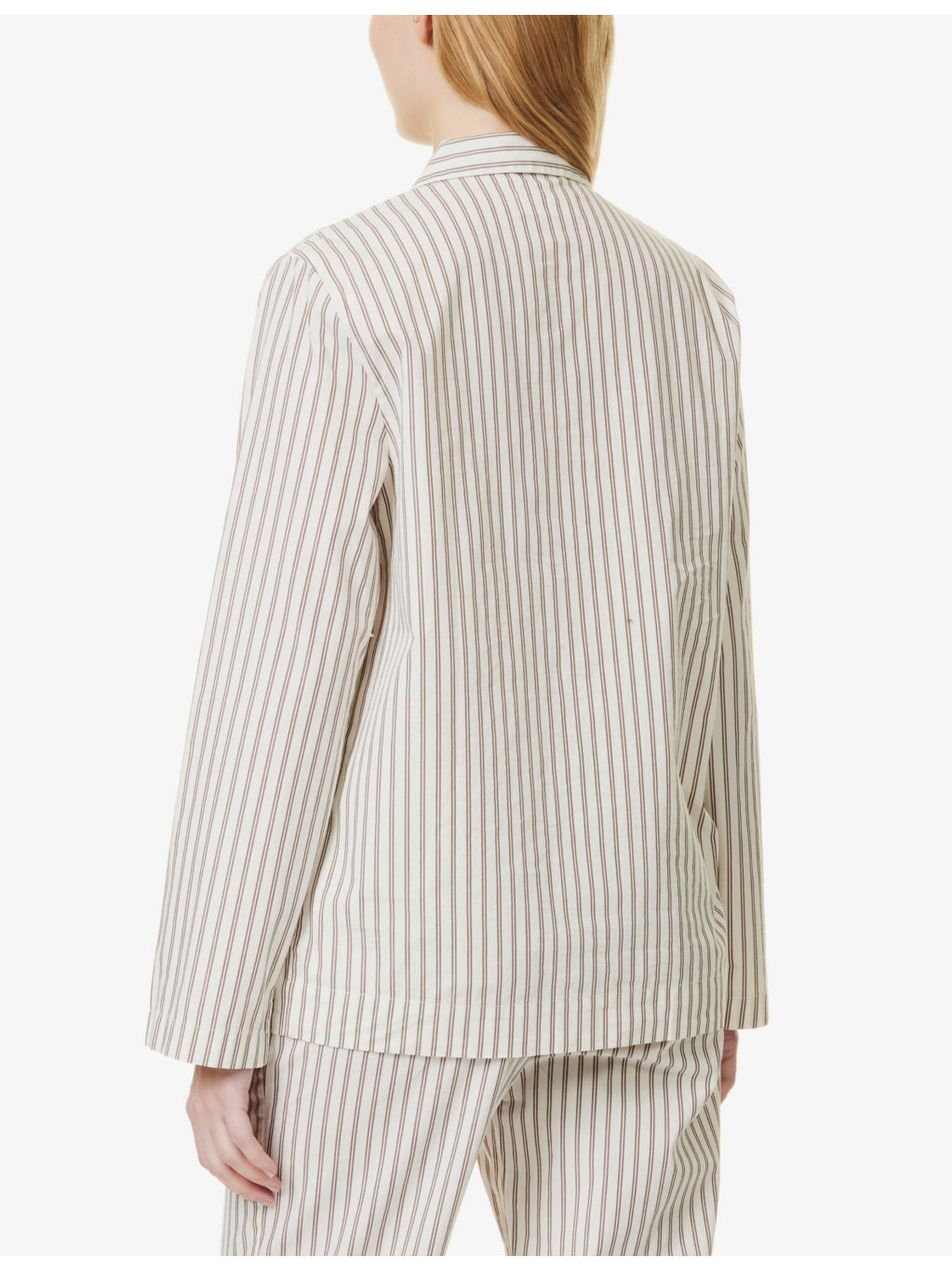 Patch-pocket cotton poplin pyjama shirt - 3