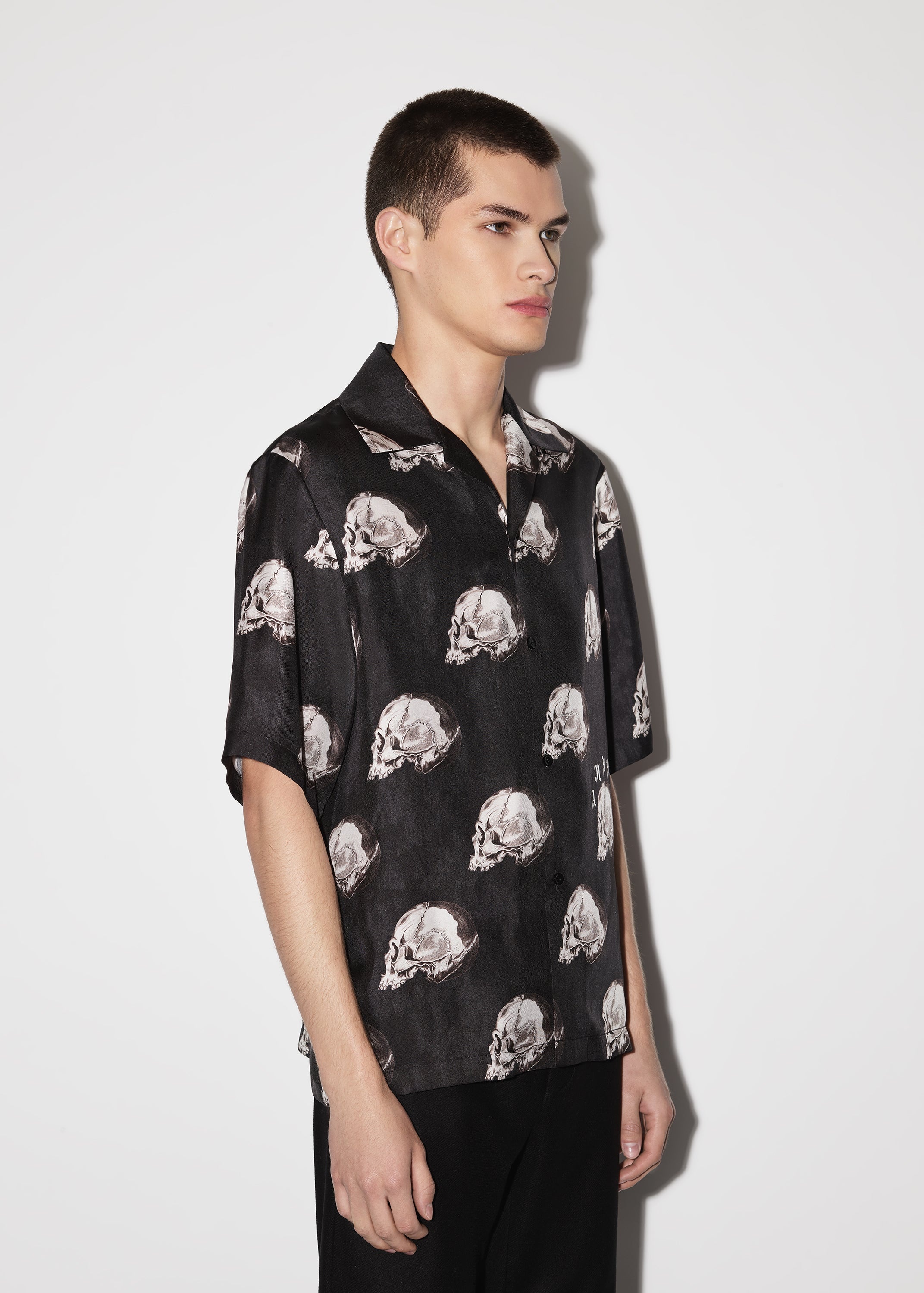 ALL OVER SKULL BOWLING SHIRT - 3