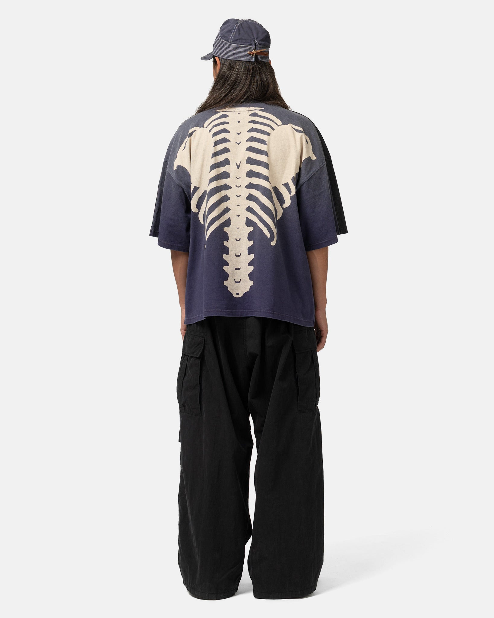 Jersey 2TONES BIG Pocket T (BONE) BLKxPurple - 3