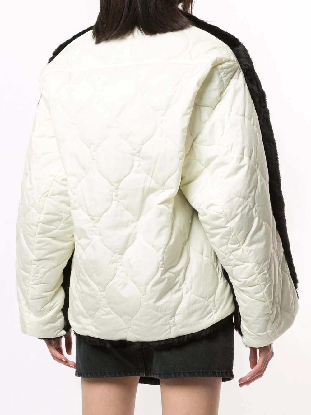 contrast texture reversible jacket - 4