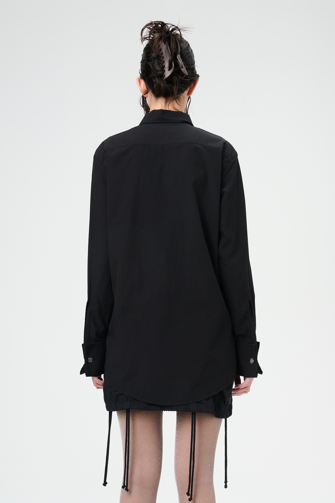 Sincere Shirt French Black Liquid Poplin - 6