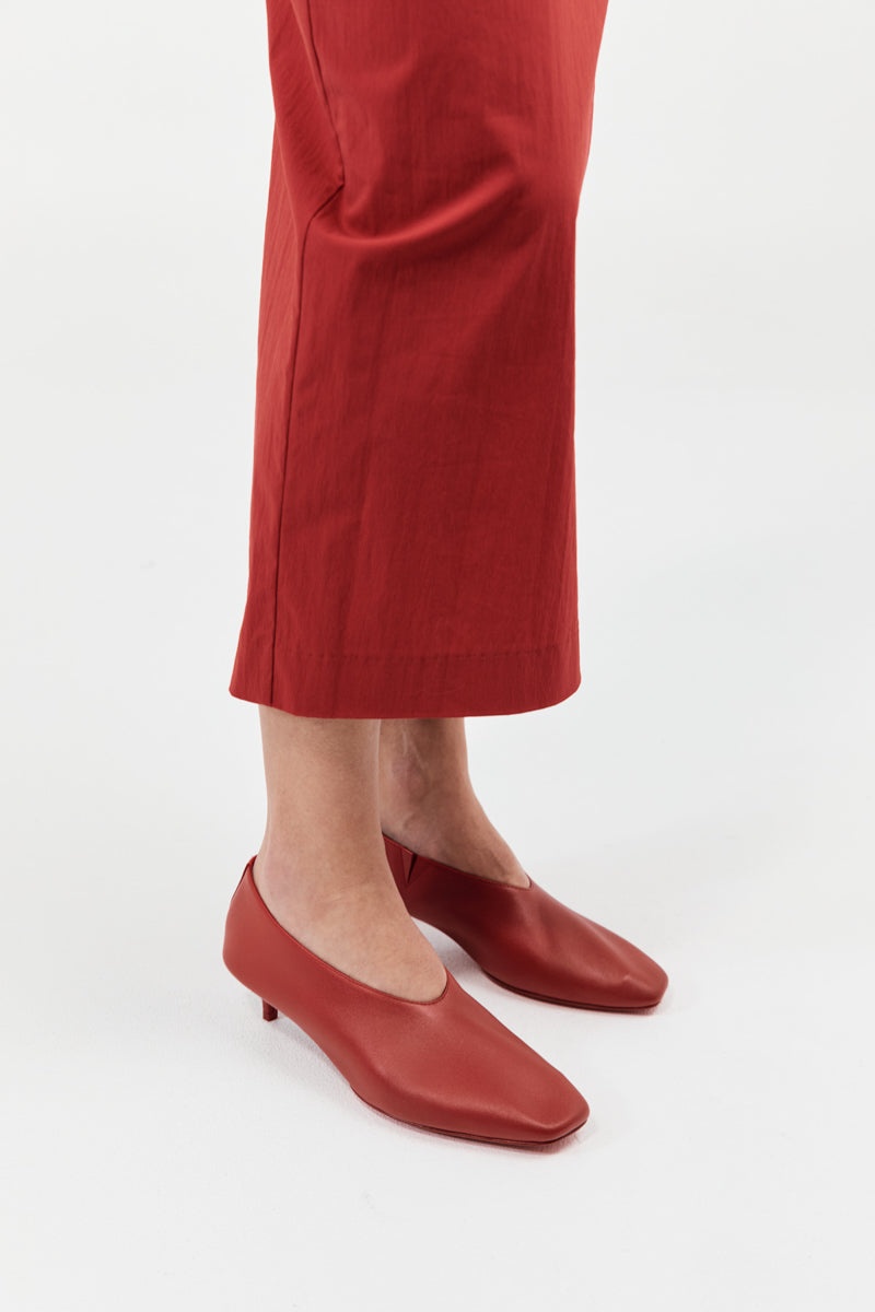 Soft Glove Heel - Rosso - 5