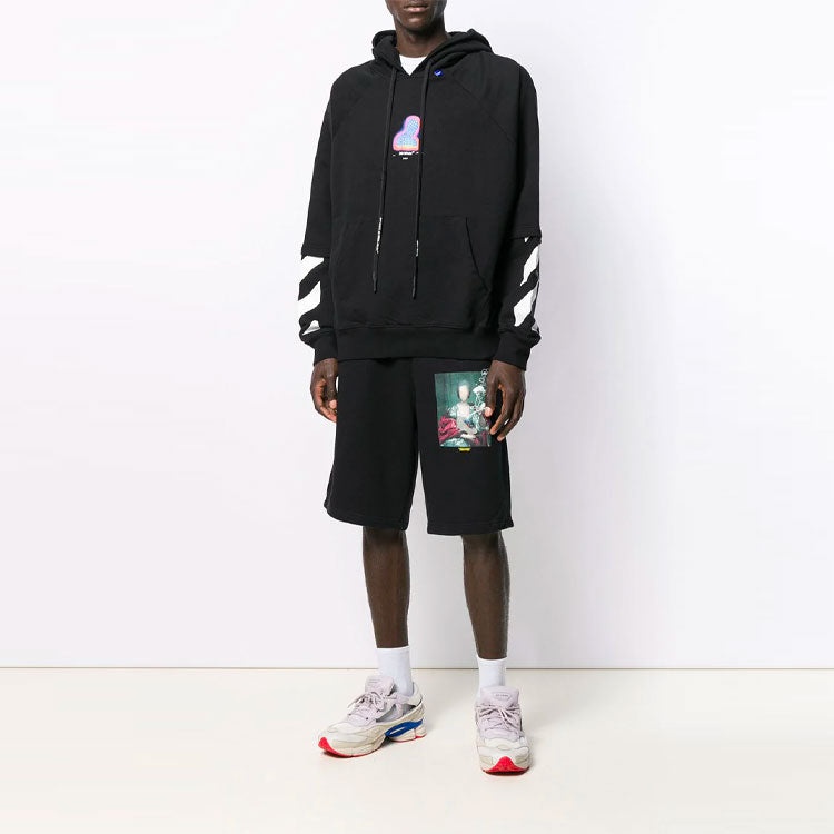 Men's Off-White Character Printing Black OMBB051E19E300061088 - 6